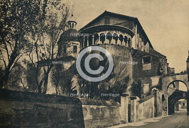 'Roma - Clivus Scauri and Apse of the Church of SS. Giovanni and Paolo on the Caelian Hill', 1910. Artist: Unknown.