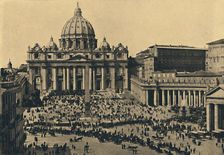 Roma - Facade and Dome of S. Peter's 1910