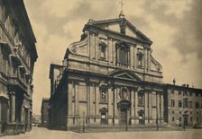 Roma - Facade of the Church of the Gesu, by Giacomo della Porta 1910