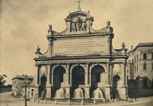 Roma - Fountain of the aquaduct of Paul V, erected from the designs of Fontana in 1612 1910