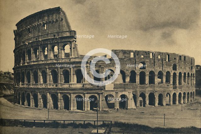 'Roma - Flavian Ampitheatre Known as Colosseum', 1910.  Artist: Unknown.