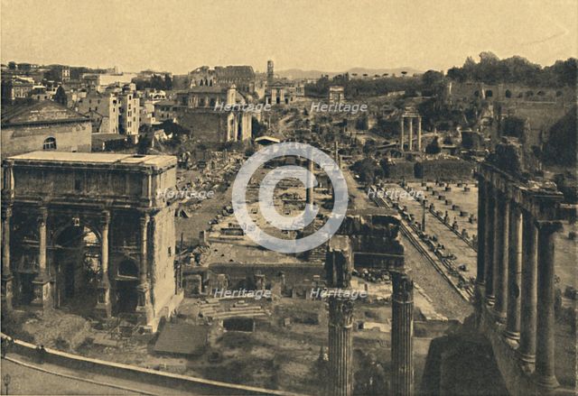 'Roma - General View of the Roman Forum', 1910.  Artist: Unknown.