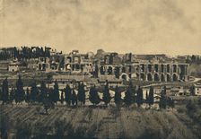 Roma - Grand remains of the substructures of the palace of Septimius Severus 1910