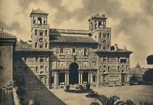 Roma - Interior faþade of the French National Academy of Fine Arts, formerly Villa Medici 1910