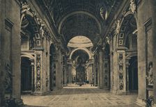 Roma - Interior of the Basilica of S. Peter 1910