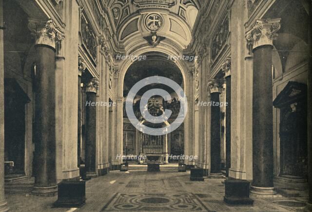 'Roma - Interior of the Basilica of the Holy Cross of Jerusalem', 1910. Artist: Unknown.