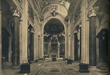 Roma - Interior of the Basilica of the Holy Cross of Jerusalem 1910
