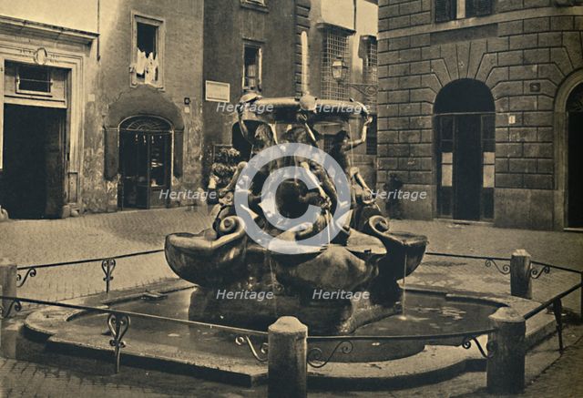 'Roma - Mattei Square. - Fountain of the Tortoises. (Landini and Della Porta 1585).', 1910. Artist: Unknown.