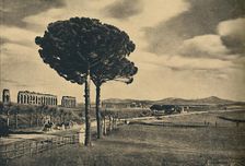 Roma - Neio Appian Way - Ruins of the Aquaduct of Claudius. The Alban Hills 1910