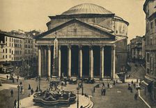Roma - Pantheon of Agrippa and Fountain of the Rotonda 1910