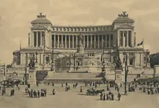 Roma - Piazza di Venezia. Monument to Victor Emmanuel II 1910