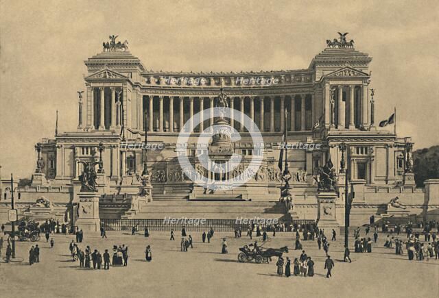 'Roma - Piazza di Venezia. Monument to Victor Emmanuel II', 1910.  Artist: Unknown.