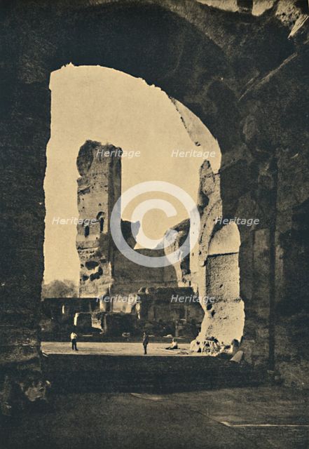 'Roma - Remains of the Baths of Caracalla on the Appian Way', 1910. Artist: Unknown.