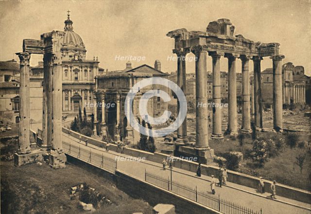 'Roma - Roman Forum', 1910. Artist: Unknown.