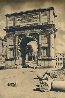 Roma - Roman Forum - Arch of Titus 1910