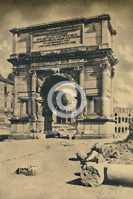 'Roma - Roman Forum - Arch of Titus', 1910.  Artist: Unknown.