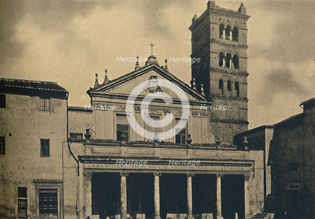 'Roma - St. Caecilia's Church Temple by Bramante in the Cloisters of S. Pietro in Montorio on the Ja Artist: Unknown.