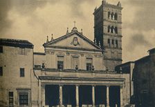 Roma - St. Caecilia's Church Temple by Bramante in the Cloisters of S. Pietro in Montorio on the Ja