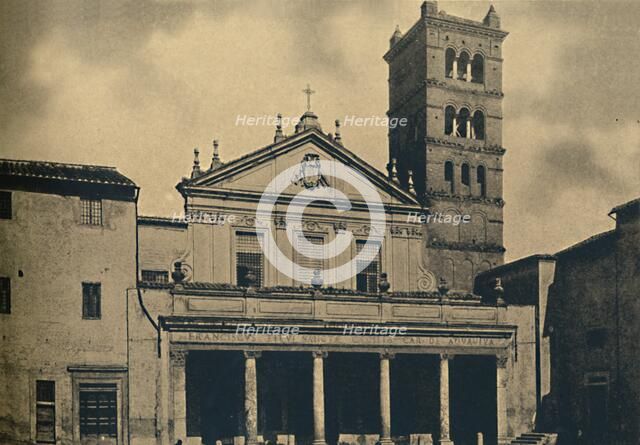 'Roma - St. Caecilia's Church Temple by Bramante in the Cloisters of S. Pietro in Montorio on the Ja Artist: Unknown.