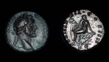 Roman coin of Vespasian, 1st century