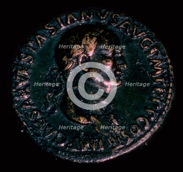 Roman coin of Vespasian. Artist: Unknown