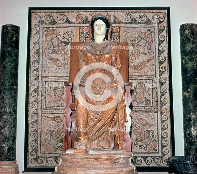Roman colossal statue of Minerva. Artist: Unknown