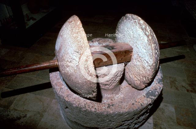 Roman corn-mill, 1st century. Artist: Unknown