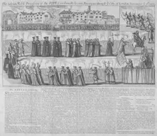Roman Catholic procession, City of London, 1679. Artist: Anon
