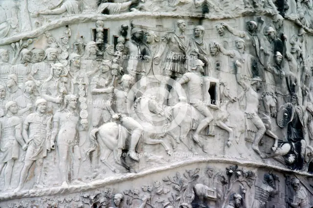 Roman Cavalry and Auxiliaries, Trajan's Column, Rome, c2nd century. Artist: Unknown.