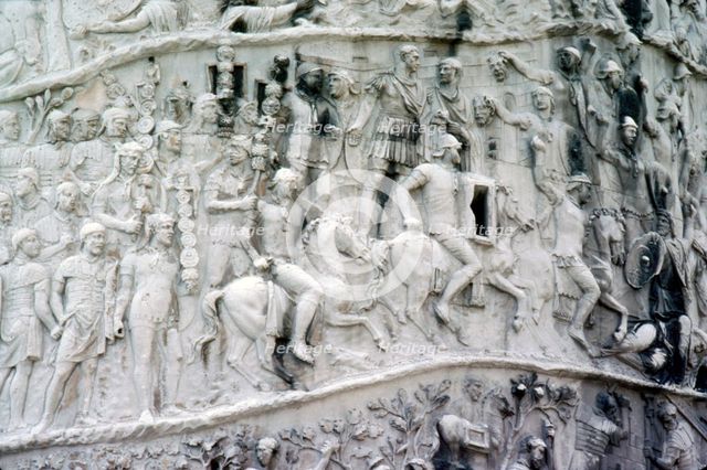 Roman Cavalry and Auxiliaries, Trajan's Column, Rome, c2nd century. Artist: Unknown.