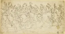 Roman Cavalry on the March, after 1675. Creator: Unknown