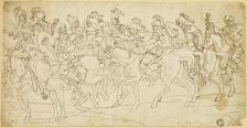 Roman Cavalry on the March, after 1675. Creator: Unknown