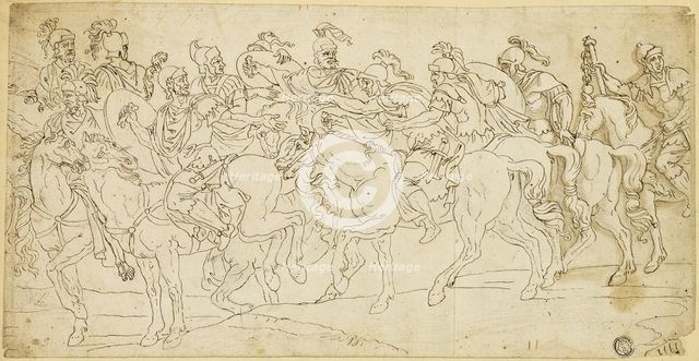 Roman Cavalry on the March, after 1675. Creator: Unknown.