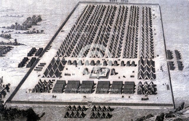 Roman camp at the time of the invasion of the Iberian Peninsula.