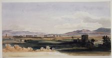 Roman Campagna and the Alban Hills, 19th century. Creator: Ernst Fries
