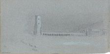 Roman Campagna, Nov. 12, 1868 (verso, from sketchbook), 1868. Creator: Jervis McEntee