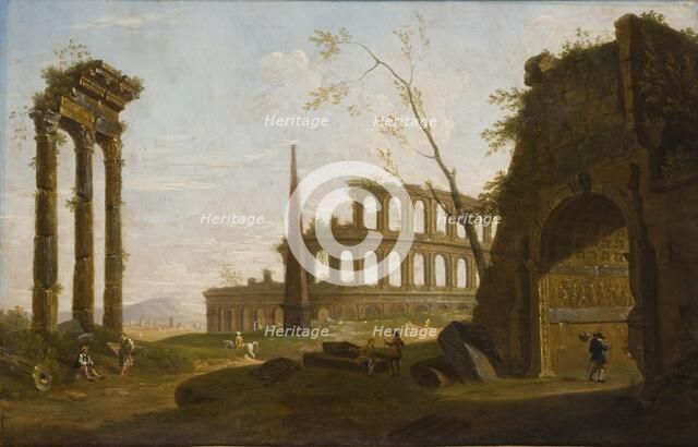 Roman Capriccio, 1756. Artist: John Inigo Richards