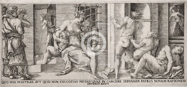Roman Charity, 1500s. Creator: Unknown.