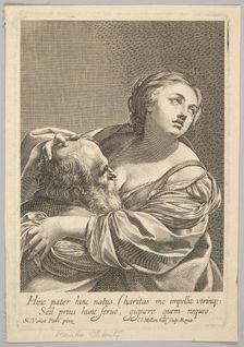 Roman Charity (La Charité romaine). Creator: Claude Mellan