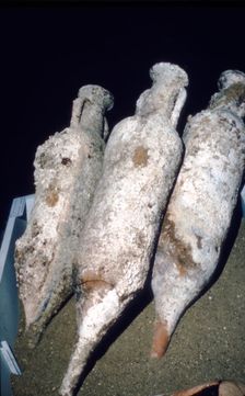 Roman Amphorae from wreck of a merchant ship, c2nd century BC