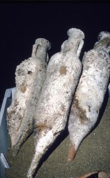 Roman Amphorae from wreck of a merchant ship, c2nd century BC