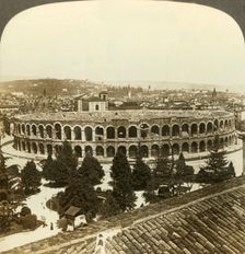 Roman amphiteatre built A.D. 260 - (east), Verona, Italy c1909. Creator: Unknown