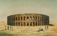 Roman amphitheater, Nimes, France, 1881. Creator: Unknown