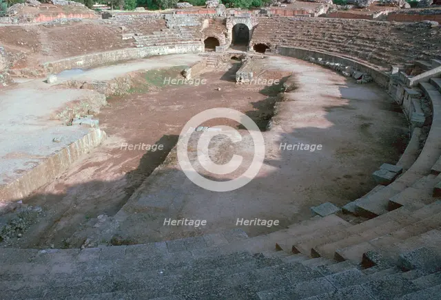 Roman amphitheatre in Merida, Spain, 1st century. Artist: Unknown