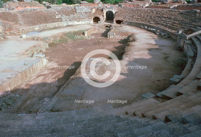 Roman amphitheatre in Merida, Spain, 1st century. Artist: Unknown