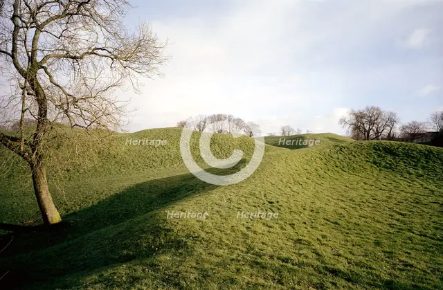 Roman amphitheatre in Cotswold Avenue, Cirencester, Gloucestershire, 2000. Artist: P Williams