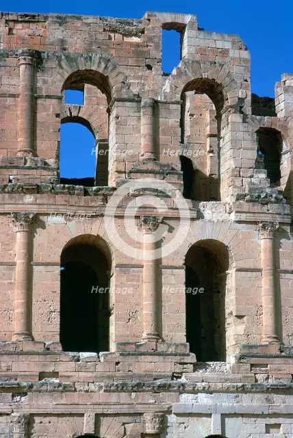 Roman amphitheatre in El Djem, 3rd century. Artist: Unknown