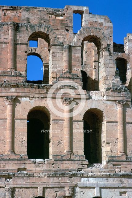 Roman amphitheatre in El Djem, 3rd century. Artist: Unknown