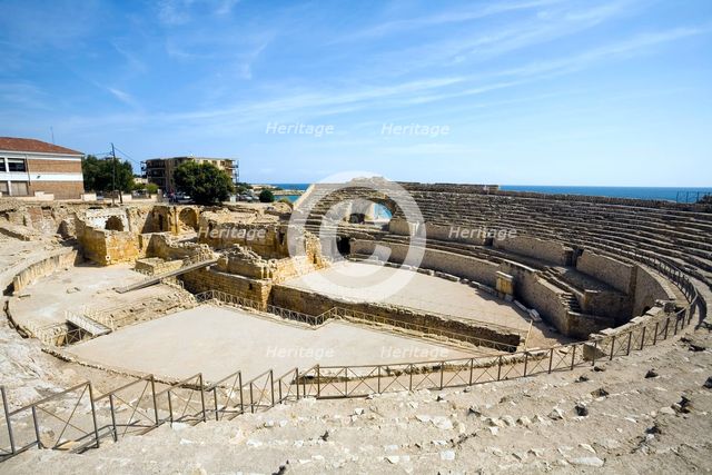 Roman amphitheatre, Tarragona, Catalonia, Spain, 2007. Creator: Samuel Magal.
