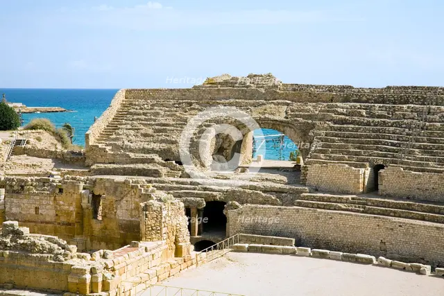 Roman amphitheatre, Tarragona, Catalonia, Spain, 2007. Creator: Samuel Magal.